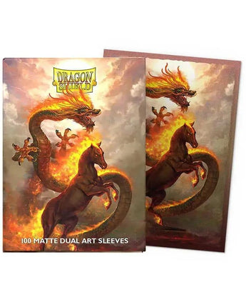 Dragon Shield Dual Matte Art Sleeves: Chinese New Year 2026 - Year of the Fire Horse