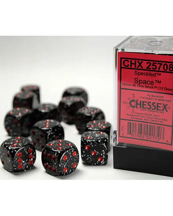 Chessex Dice: Speckled 16mm D6 (12) - Speckled: Space