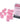Chessex Dice: Luminary 16mm D6 (12) - Pink/Silver