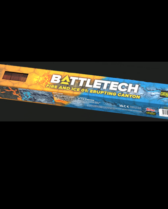 BattleTech: Battle Mat - Fire and Ice Erupting Canyon