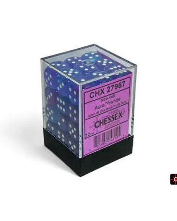 Chessex Dice: Special 12mm D6 (36) - Nebula: Aura/White
