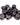 Chessex Dice: Opaque 16mm D6 (12) - Black/Pink