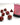 Chessex Dice: Gemini 7-Die RPG Set - Vortex: Burgundy/Gold
