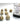 Chessex Dice: 7-Die RPG Set - Marble: Ivory/Black