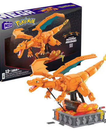 MEGA Pokemon Motion Charizard 1664 Pieces Building Kit