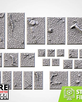 Cracked Desert Bases (Square)