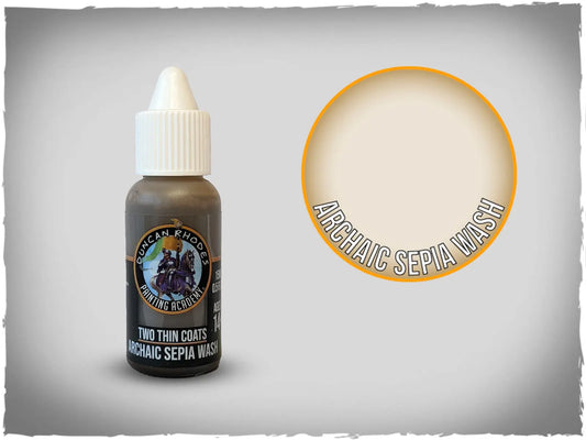 Two Thin Coats Archaic Sepia Wash