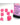 Chessex Dice: 7-Die RPG Set - Frosted: Pink/White