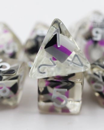 Demisexual Flag RPG Dice Set