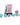 Chessex Dice: Luminary 7-Die RPG Set - Gel Green-Pink/Blue