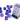 Chessex Dice: Luminary 16mm D6 (12) - Nocturnal/Blue