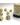 Chessex Dice: 7-Die RPG Set - Opaque: Ivory/Black