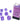 Chessex Dice: Luminary 7-Die RPG Set - Purple/White