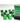Chessex Dice: Opaque 16mm D6 (12) - Green/White