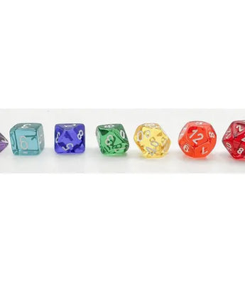 Chessex Dice: Translucent 7-Die RPG Set - Prism GM Set