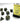 Chessex Dice: 7-Die RPG Set - Speckled: Urban Camo