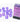 Chessex Dice: Luminary 16mm D6 (12) - Purple/White