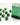 Chessex Dice: Gemini 12mm D6 (36) - Gemini: Black-Green/Gold