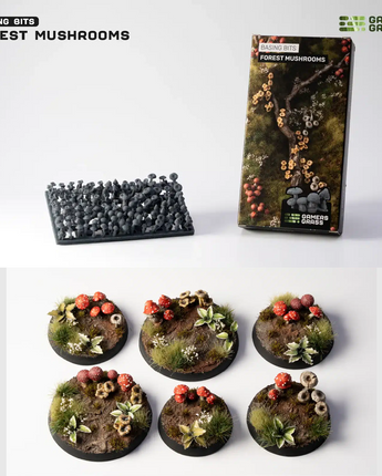 Gamers Grass - Basing Bits - Forest Mushrooms