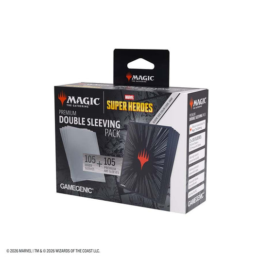 Marvel Super Heroes: Double Sleeving Pack 100 - Comic Burst Black