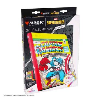 Marvel Super Heroes: Zip-Up Album 18-Pocket - Captain America/Black Panther