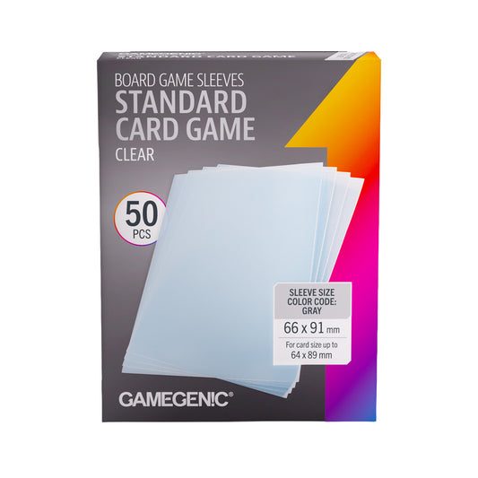 Standard Card Game Clear Sleeves