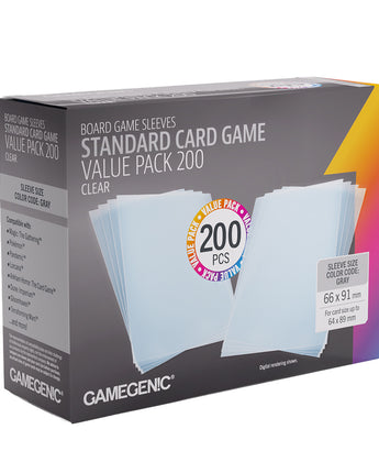 Standard Card Game Clear Sleeves Value Pack (200ct)