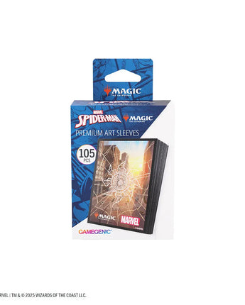 MTG Marvel's Spider-Man Premium Art Sleeves - Spider-Man Plains