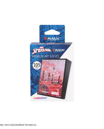 MTG Marvel's Spider-Man Premium Art Sleeves - Spider-Man Mountain
