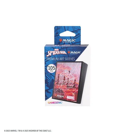 MTG Marvel's Spider-Man Premium Art Sleeves - Spider-Man Mountain