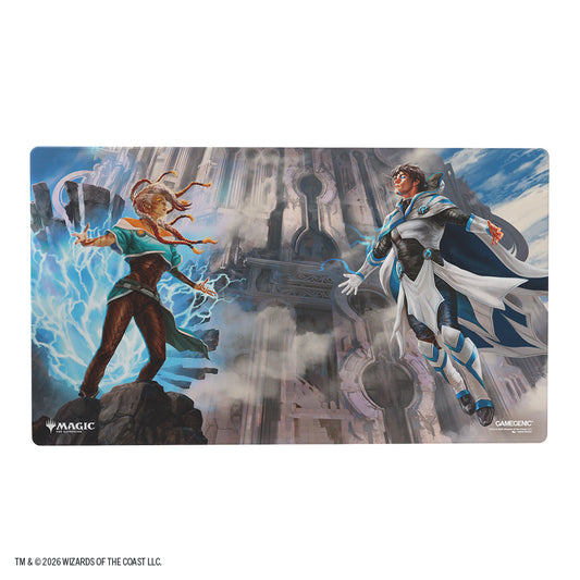 Reality Fracture Shiny Playmat - Tam Beleren, Conflicted/Jace, Building Reality