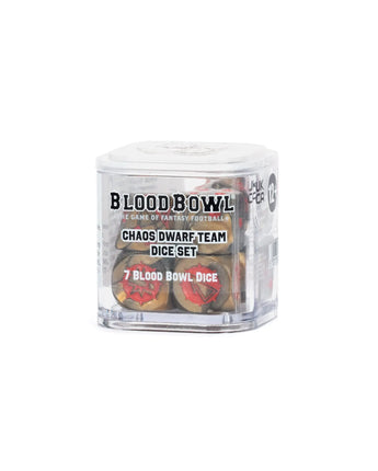 Blood Bowl Chaos Dwarf Team Dice