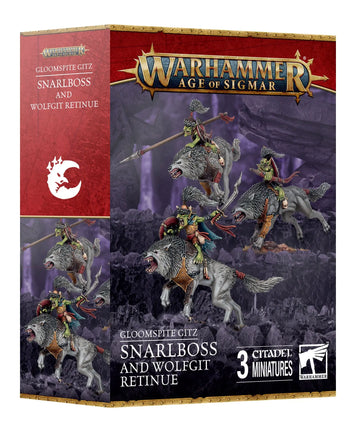 Gloomspite Gitz Snarlboss & Wolfgit Retinue