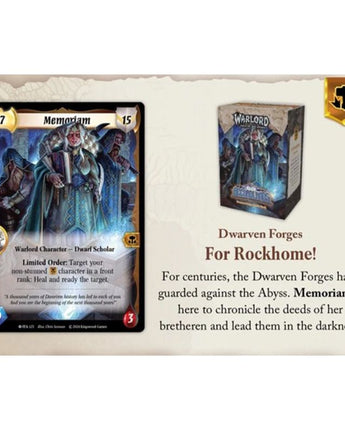 Warlord: Saga of the Storm - Into the Accordlands - Dwarven Forges Starter Deck