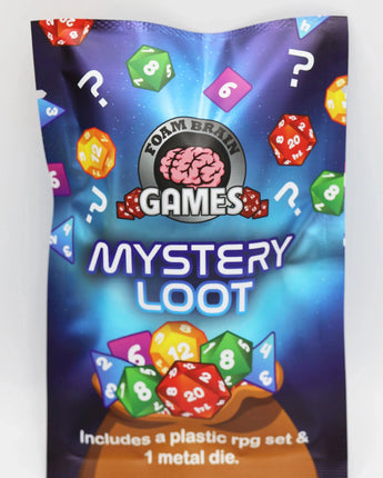 Mystery Loot: Plastic RPG Dice Set & Bonus Metal Die