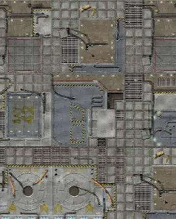 Battle Systems: Frontier Sci-fi Gaming Mat (2' x 2')