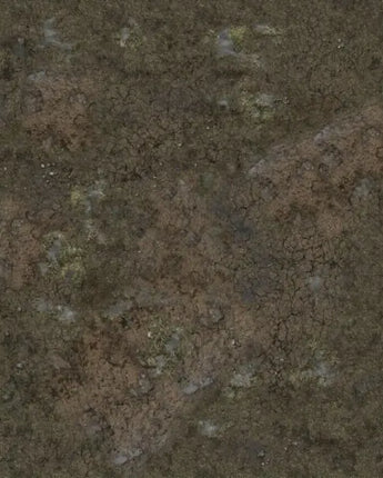 Battle Systems: Muddy Streets Gaming Mat - Grid (3' x 3')