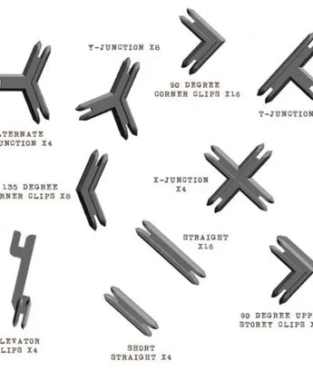 Battle Systems: Plastic Terrain Clips - Grey (2023)