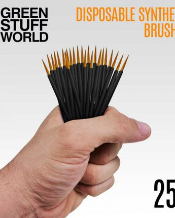 GSW: 25x Disposable Synthetic Brushes