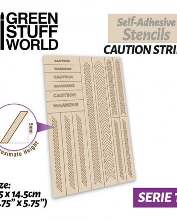 GSW: Self-adhesive stencils - Caution Strips