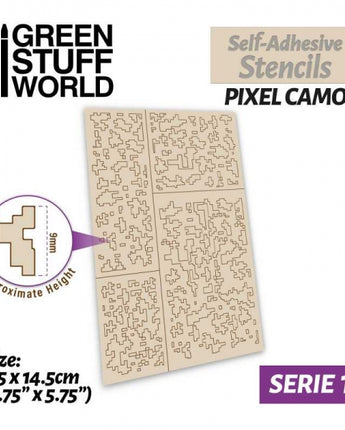 GSW: Self-adhesive stencils - Pixel Camo