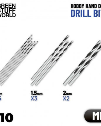 GSW: Set of 10 drill bits