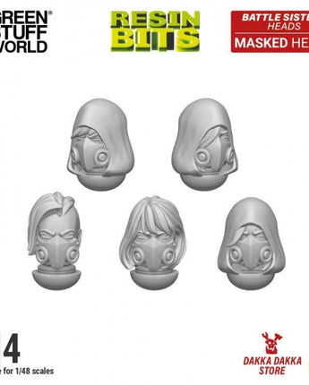 GSW: DakkaDakka - Battle Sisters of Repentance Masked Heads