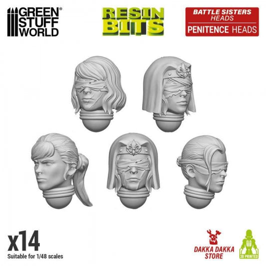 GSW: DakkaDakka - Battle Sisters of Repentance Penitence Heads