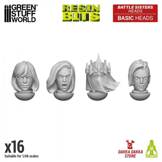 GSW: DakkaDakka - Battle Sisters of Repentance Basic Heads