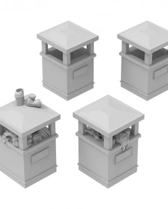 GSW: Park Trash Cans - Square