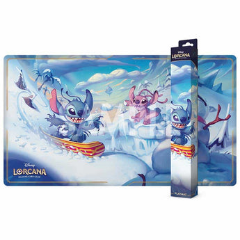 Lorcana Playmat: Hyperia City - Snowboarding Stitch