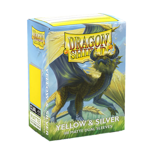 Dragon Shield 100ct Dual Matte - Yellow and Silver