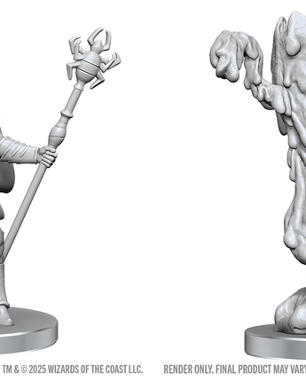 D&D Nolzurs Unpainted: W28 Drow Mage & Yochlol