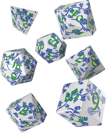 Full Art Porcelain Dice Set